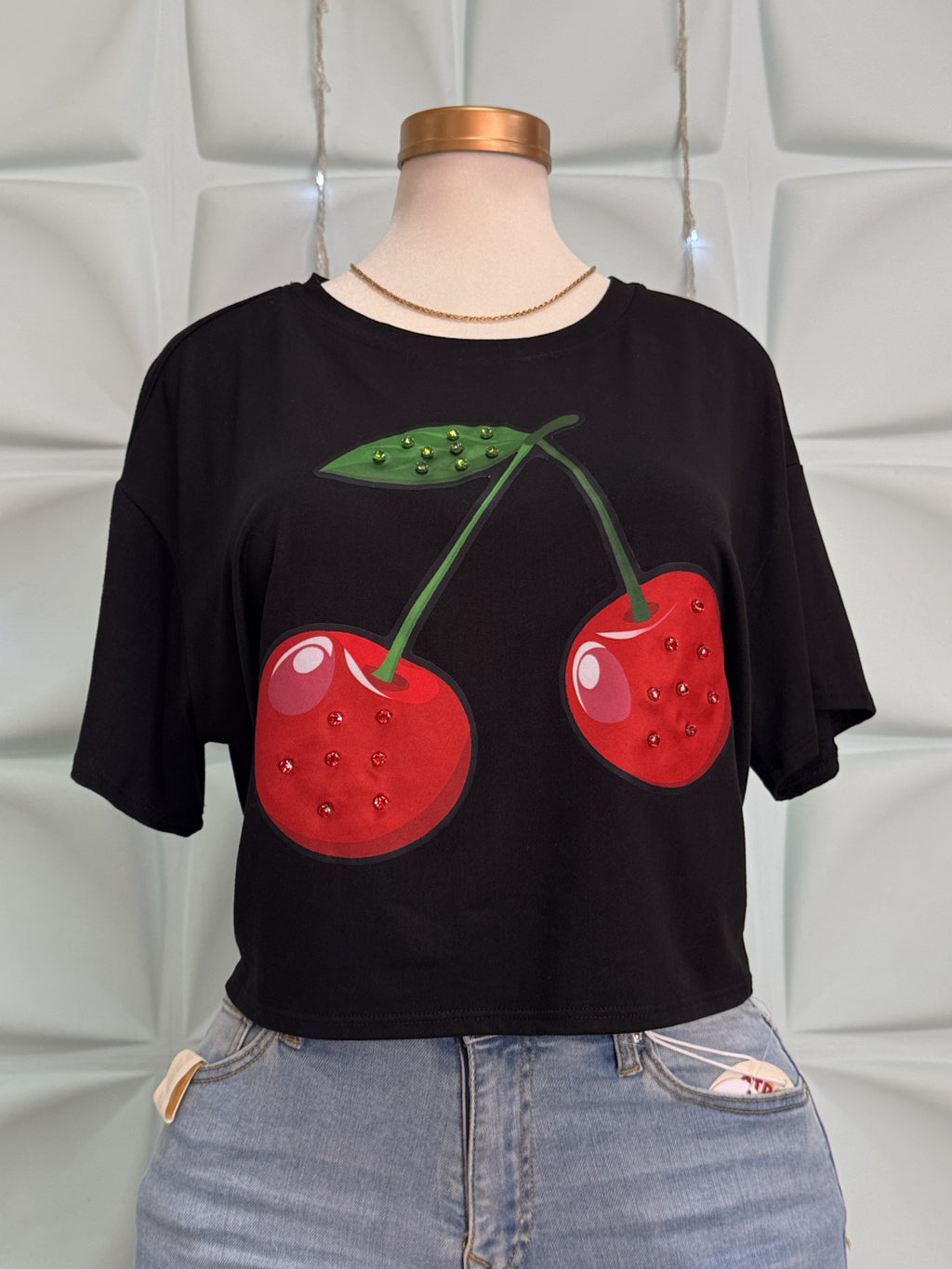 Blusa cereza oversize