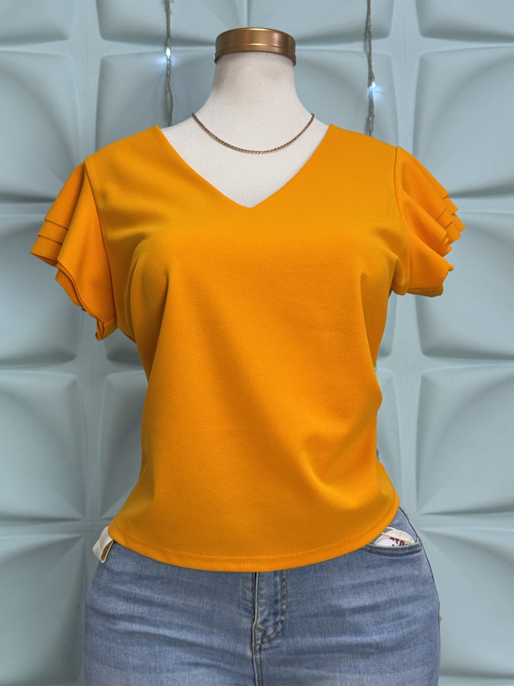 Blusa mostaza